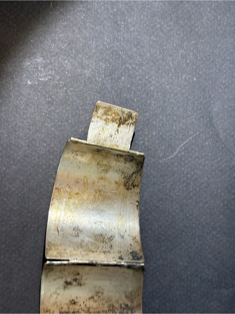 Silver Peruvian cuff bracelet - Picture 6 of 13